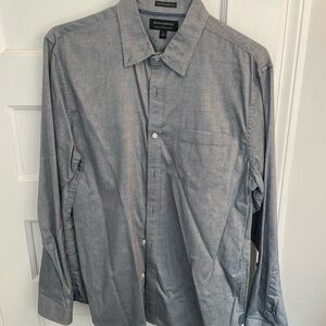 Banana Republic Gray Casual Button Down Shirt L